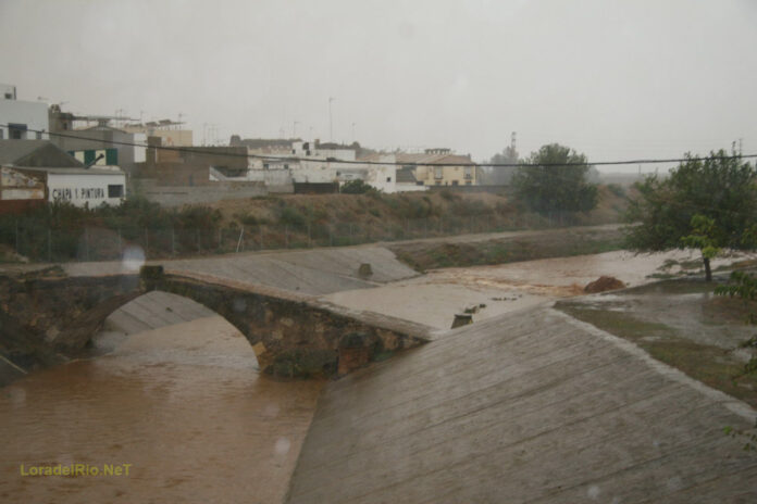 Crecida del arroyo Churre día 11 de octubre de 2008
