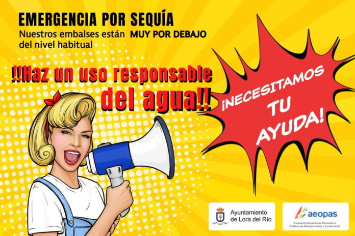 El Ayuntamiento de Lora del Río pone en marcha una campaña de sensibilización sobre el uso responsable de agua potable